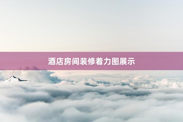 酒店房间装修着力图展示