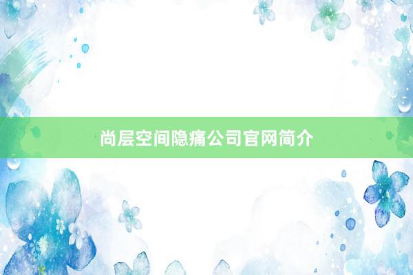 尚层空间隐痛公司官网简介